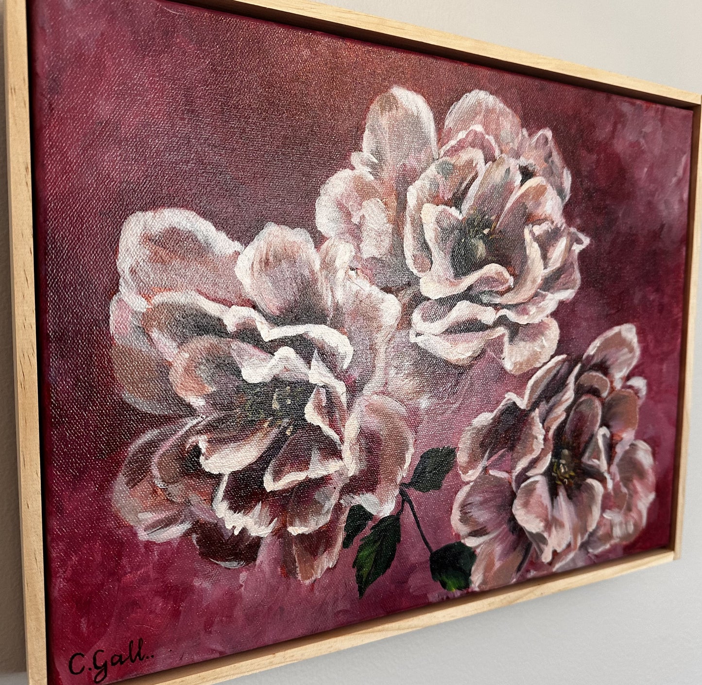 3 Purple Peonies